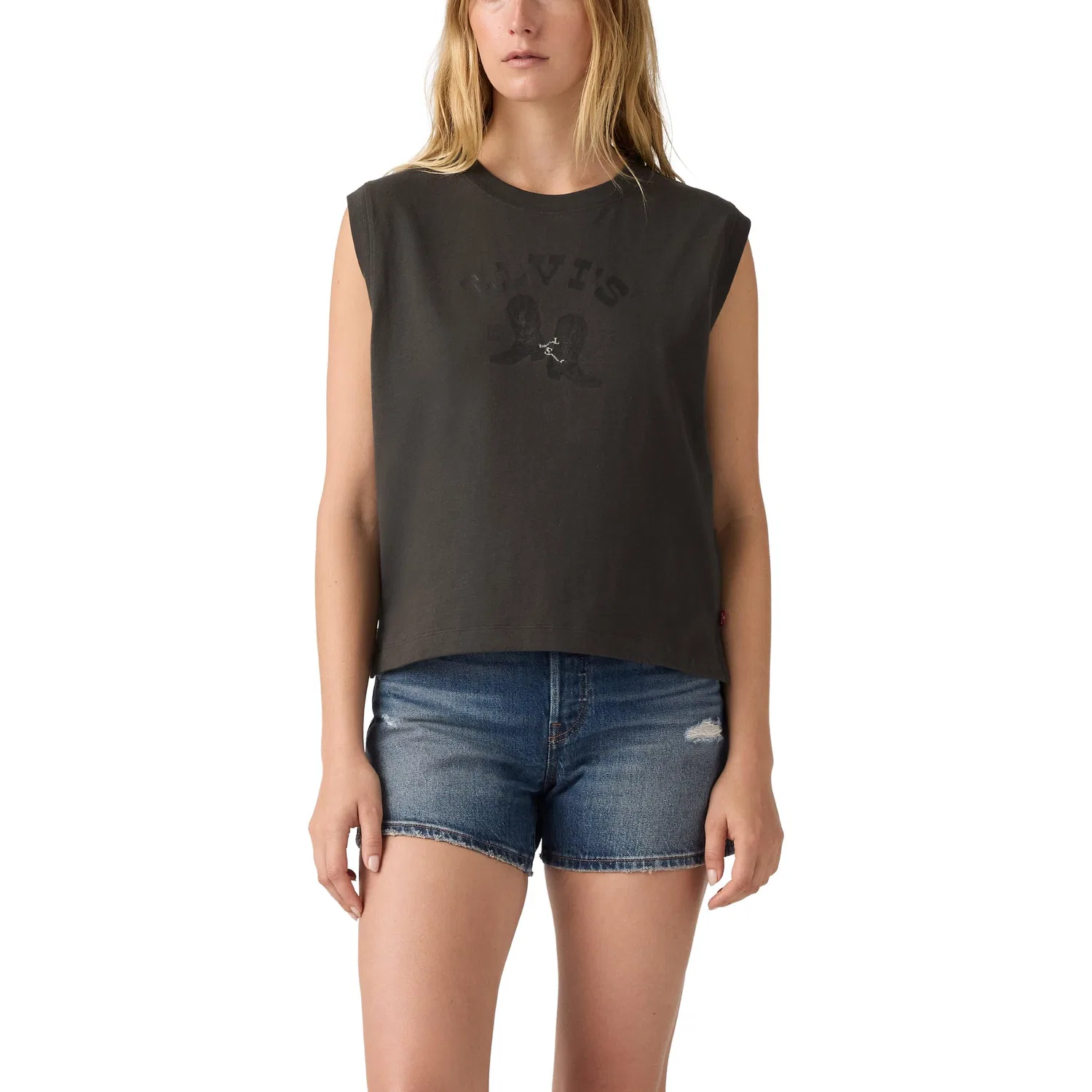Женский топ без рукавов Boxy Tank Levi's, Tank Archival Boots