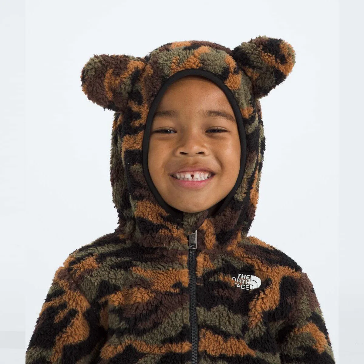 Худи на молнии с капюшоном и ушками Campshire The North Face, TNF Black TNF Camo Small Print — фото 4