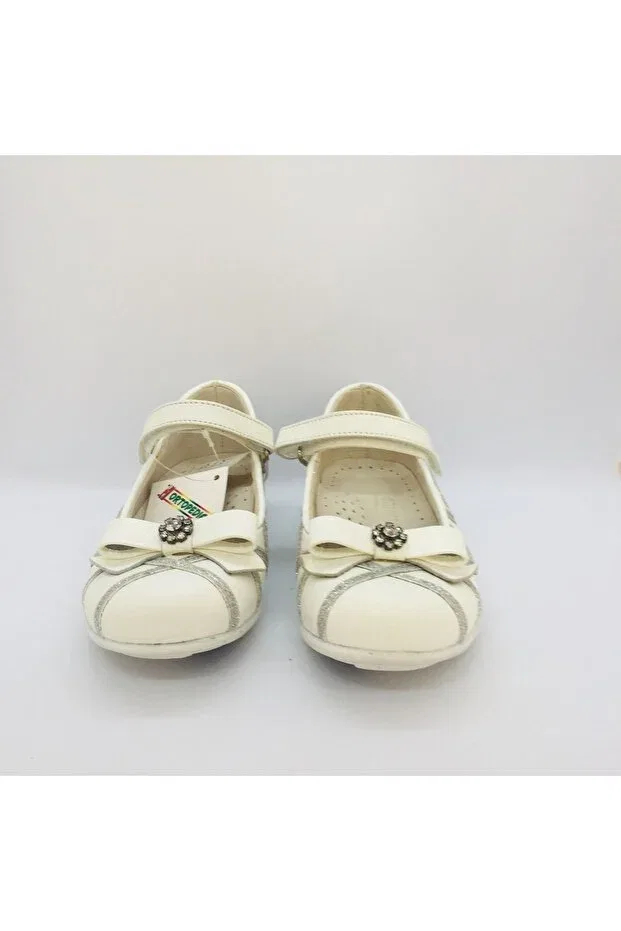 Детские балетки для девочек кожаные Ortopedia, White Patent Leather — фото 2