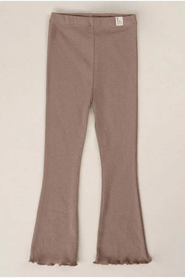 Детские леггинсы для девочек хлопковые Mioma Kids, Brown — фото 4