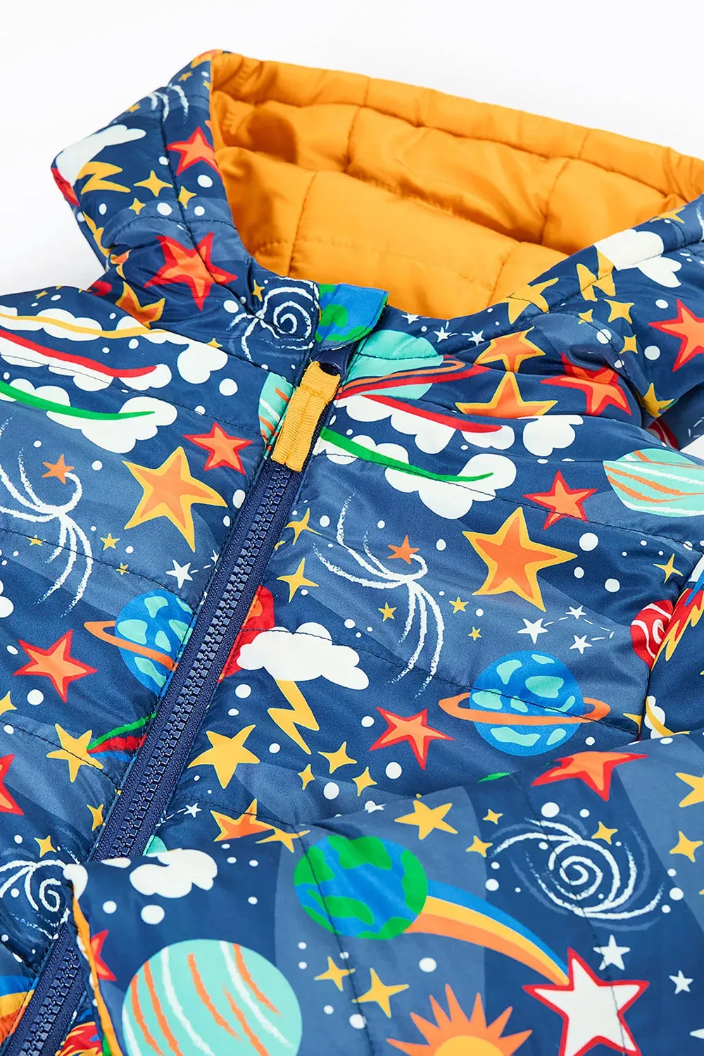 Детская куртка утепленная Reversible Toasty Trail Frugi, Blue — фото 3