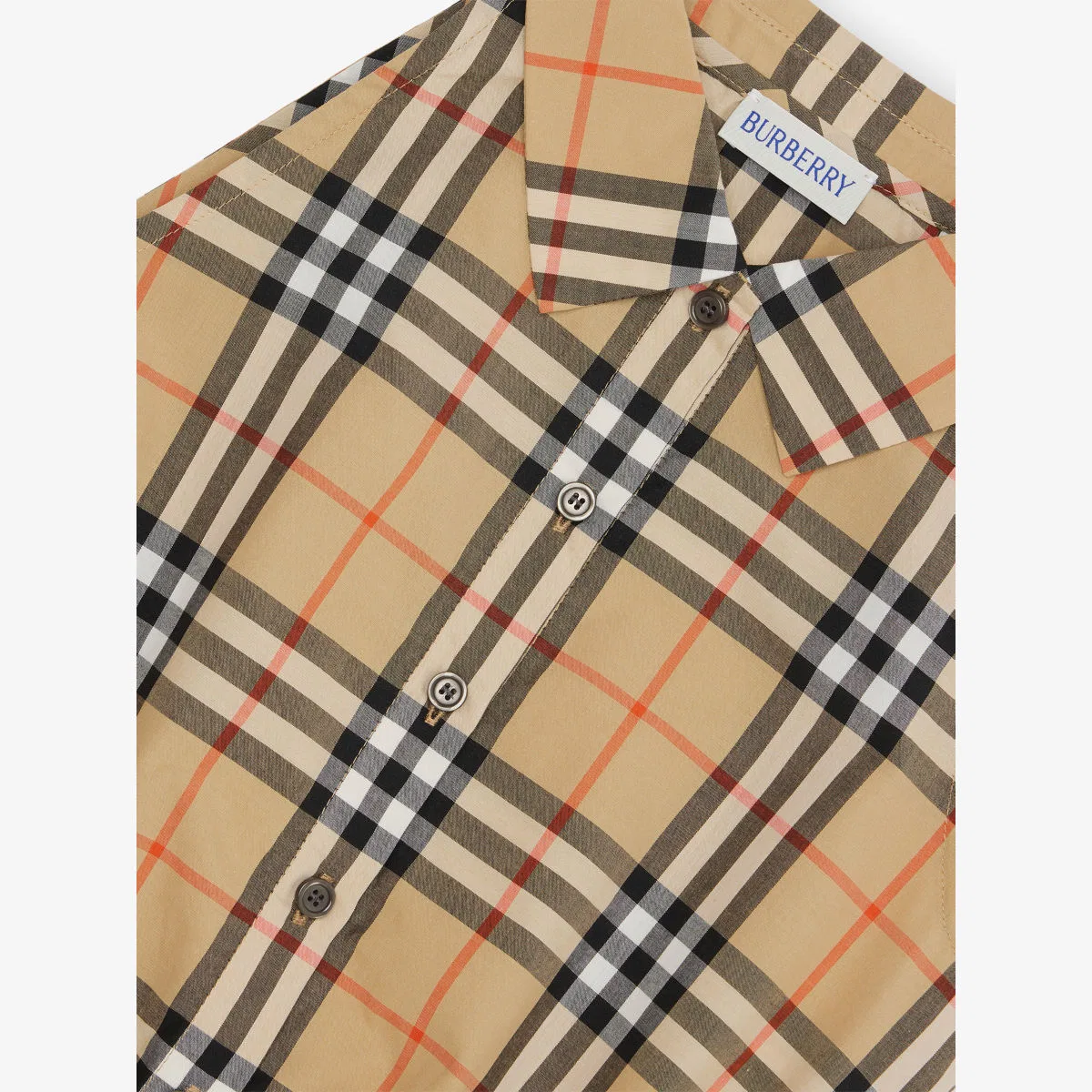 Хлопковая рубашка в клетку, возраст 4-14 лет Burberry — фото 2