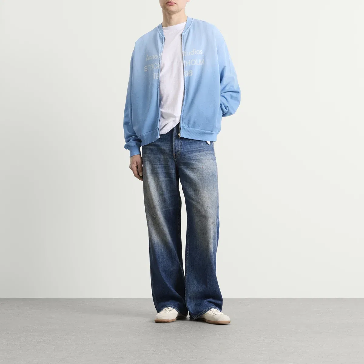Бомбер Acne Studios Fiah Zip 1996, Cornflower Blue — фото 4