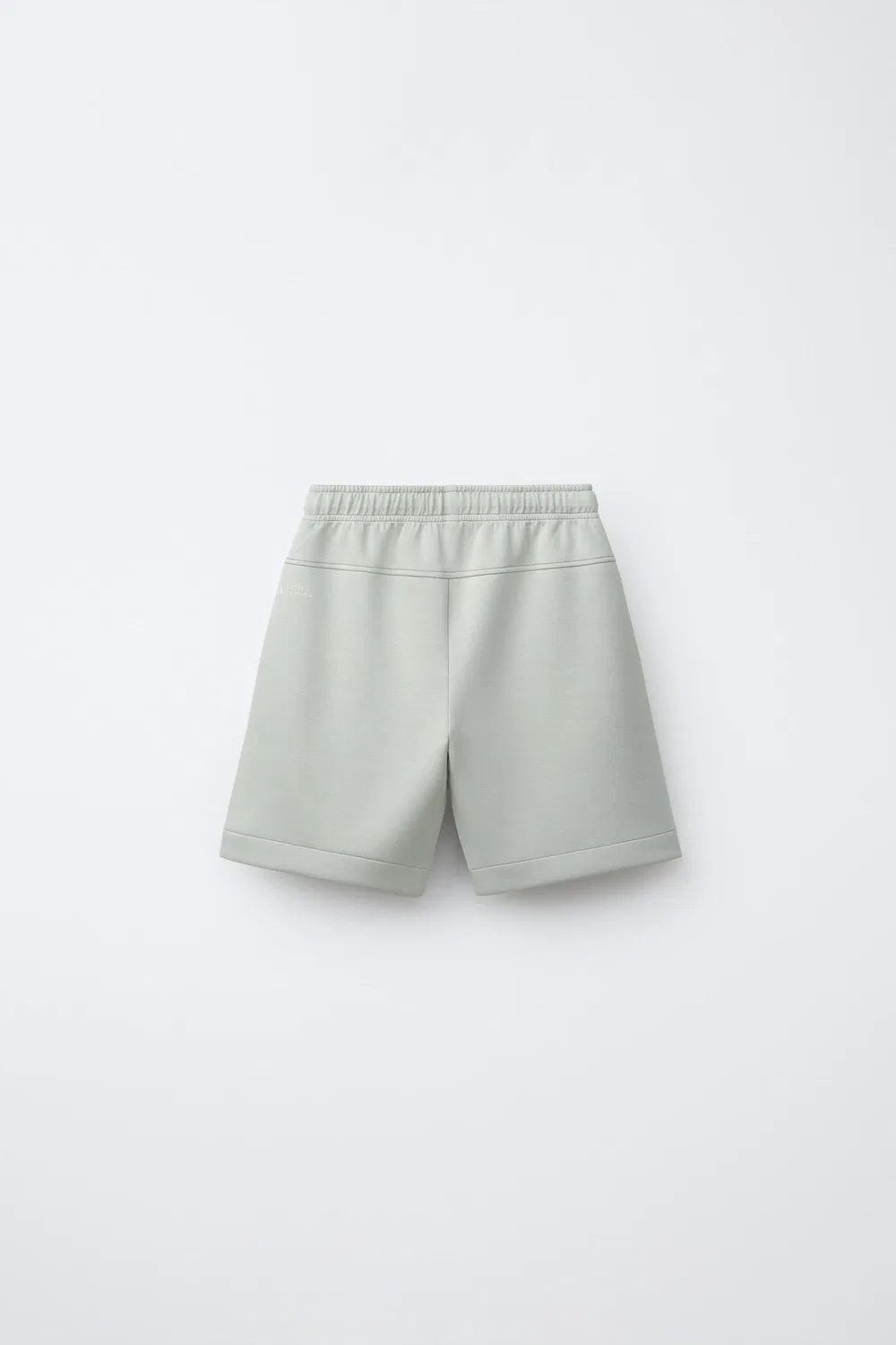 Спортивные шорты-бермуды с кантом ZARA, Light mint green — фото 2