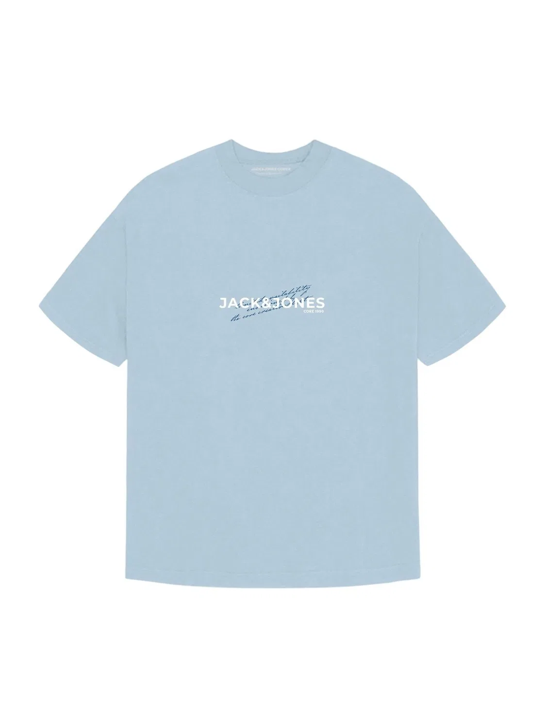 Футболка с принтом, 2 шт., Jack & Jones Junior, синяя — фото 3