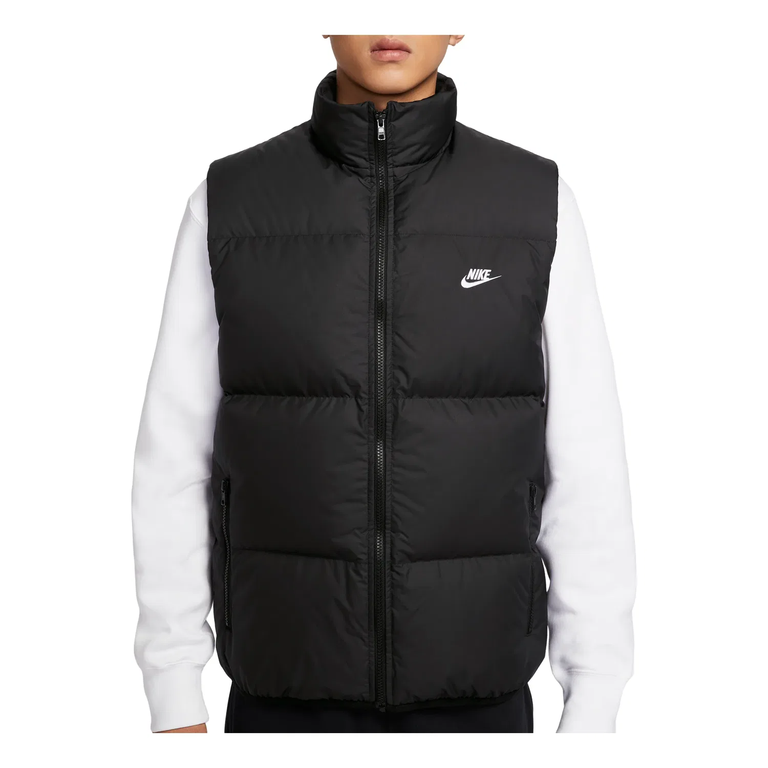 Мужской жилет Club Therma Fit Padded Vest 'Black White' Nike, Black/White