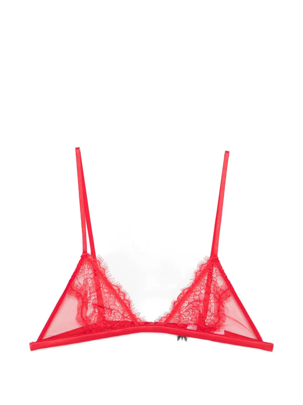 

Кружевной бюстгальтер-треугольник Patrizia Pepe, красный