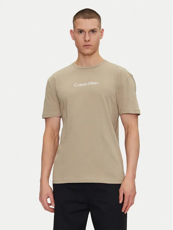 Футболка regular fit Hero Calvin Klein, бежевый