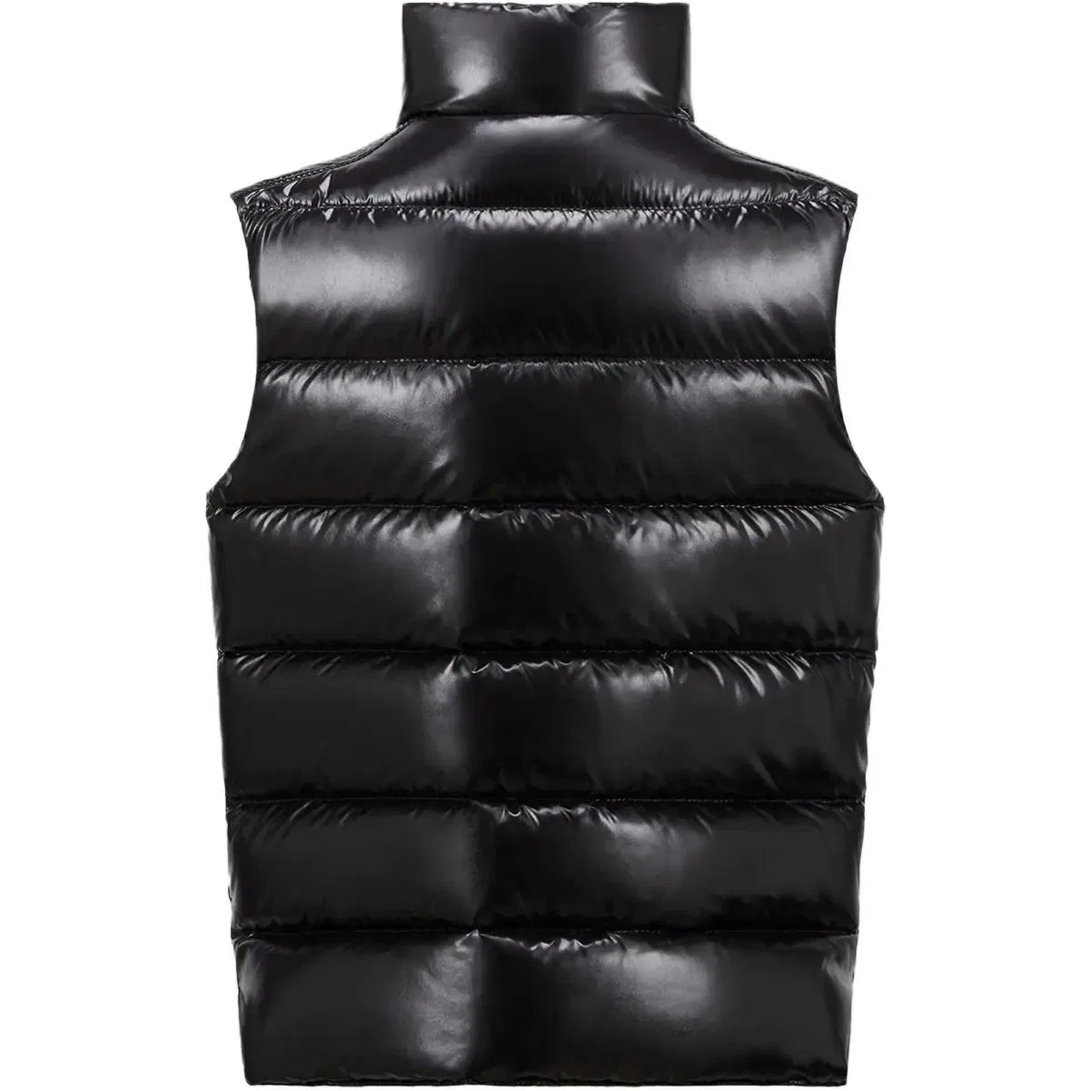 Детский жилет утепленный с воротником-стойкой Moncler, Black — фото 3