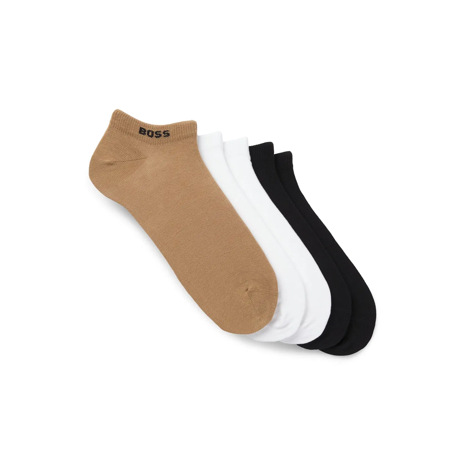 Мужские короткие носки-сникерсы 5-Pack BOSS, Beige/White/Black
