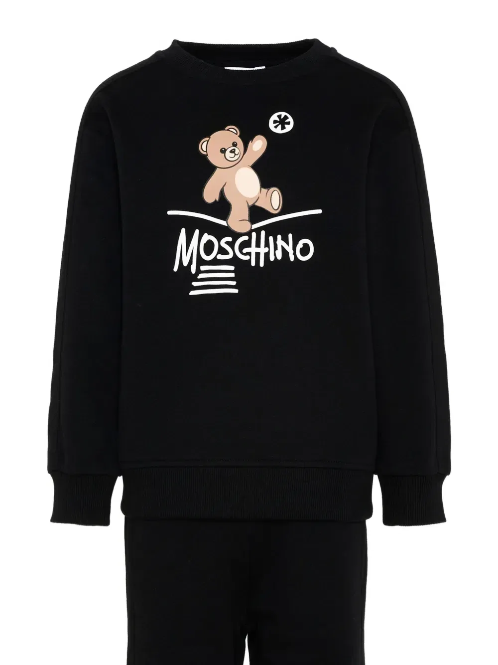 Спортивный костюм с длинными рукавами Moschino Kids, черный — фото 3