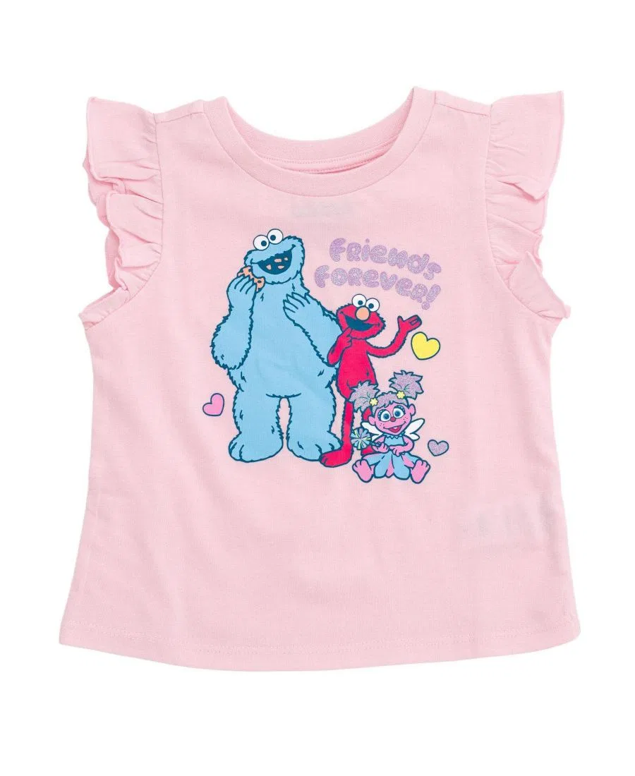 Комплект из топа и юбки с персонажами Улицы Сезам Sesame Street Sesame Street Pink — фото 3