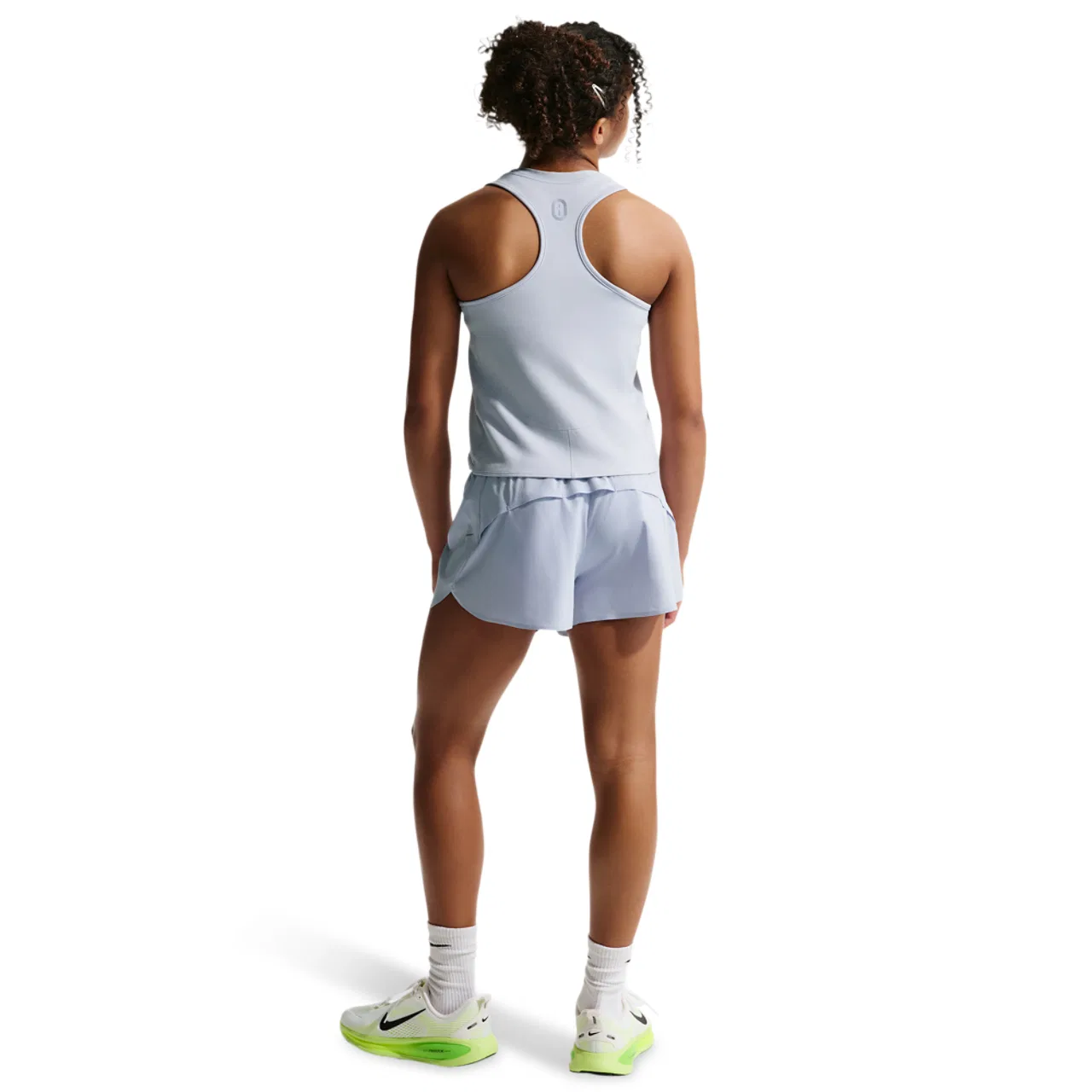 Топ для девочек DriFit Ribbed Tank Nike, цвет Ghost — фото 4