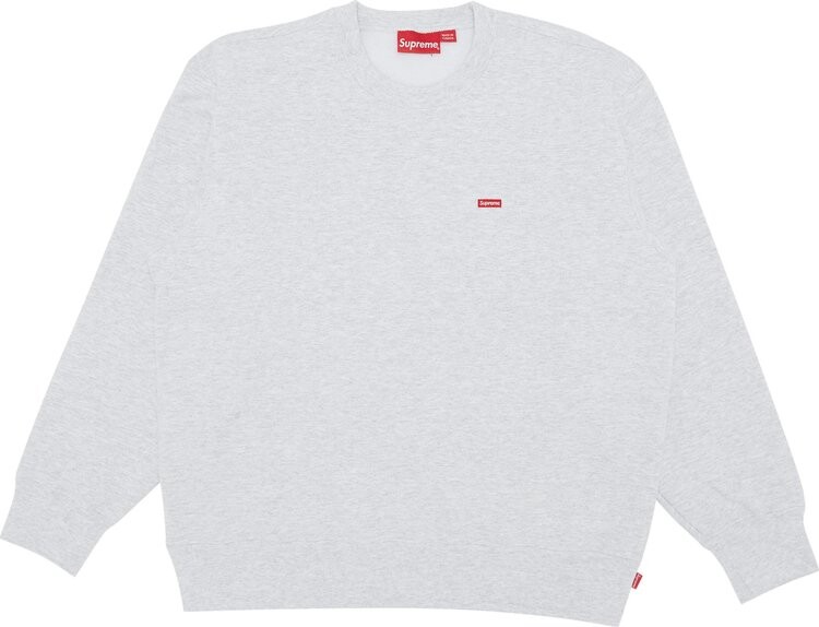 

Толстовка Supreme Small Box Crewneck 'Ash Grey', серый