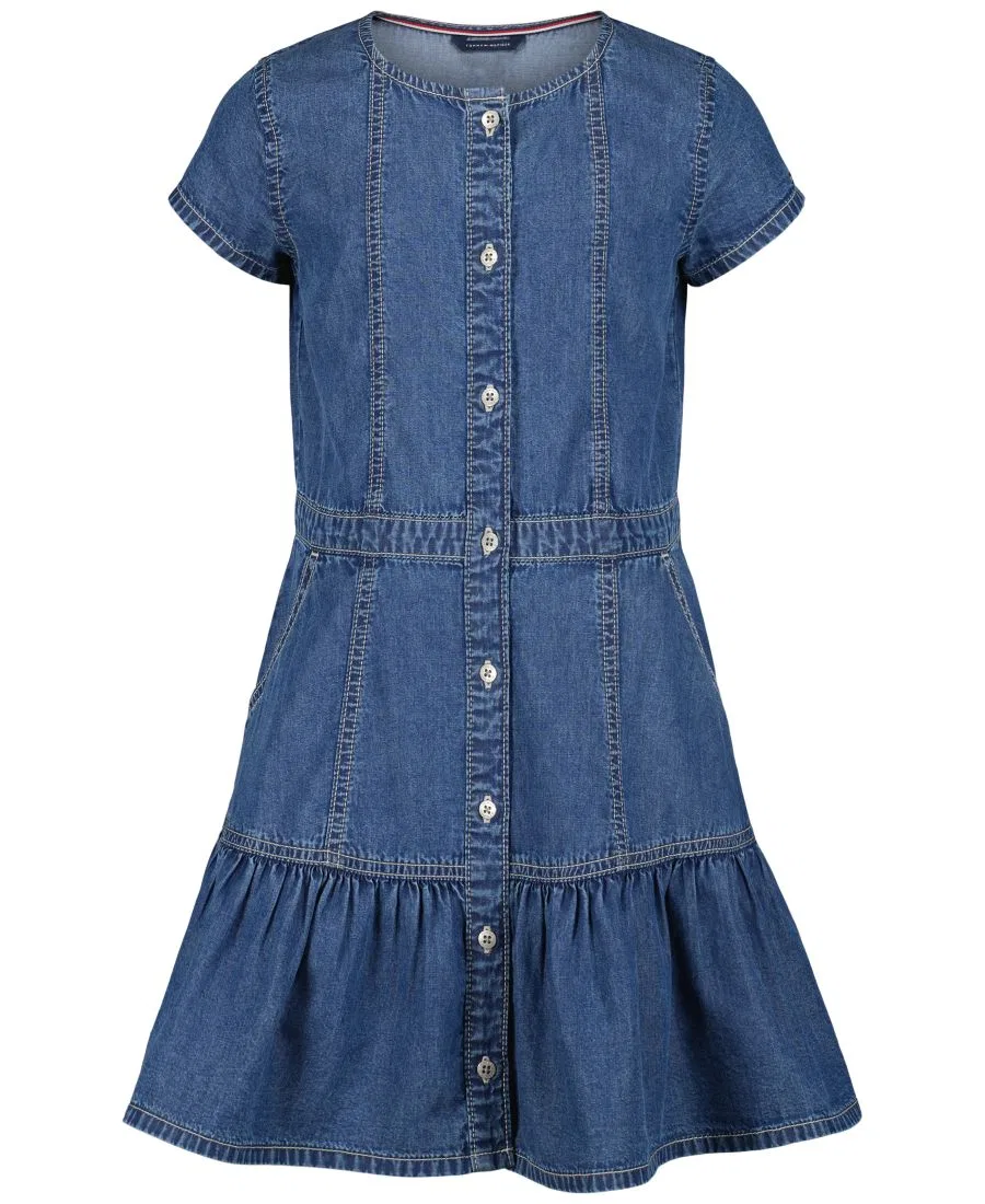 Платье с коротким рукавом и принтом Tommy Hilfiger, Dekalb Wash