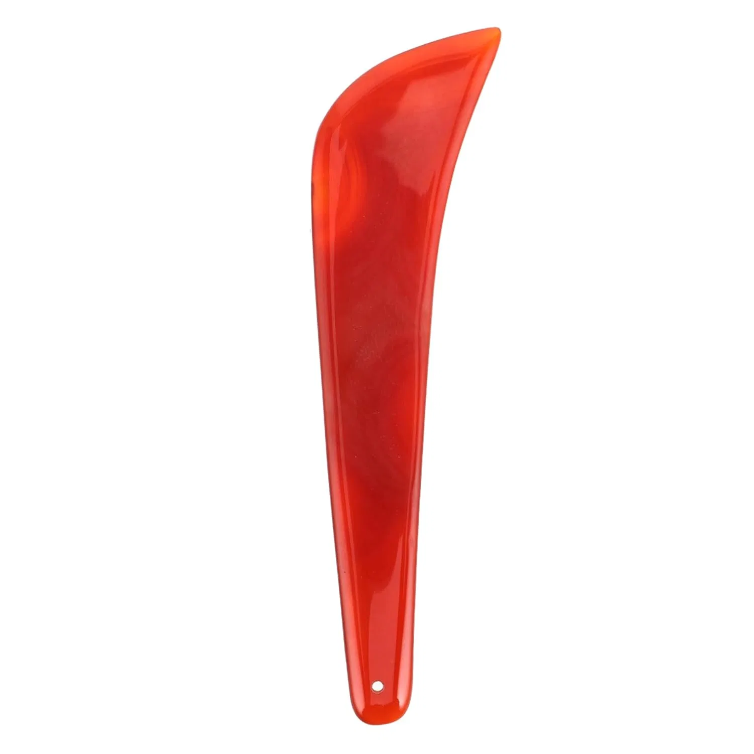 Gua Sha Face Tool, Red Agate, Healvian, 21.7 g, Darkred