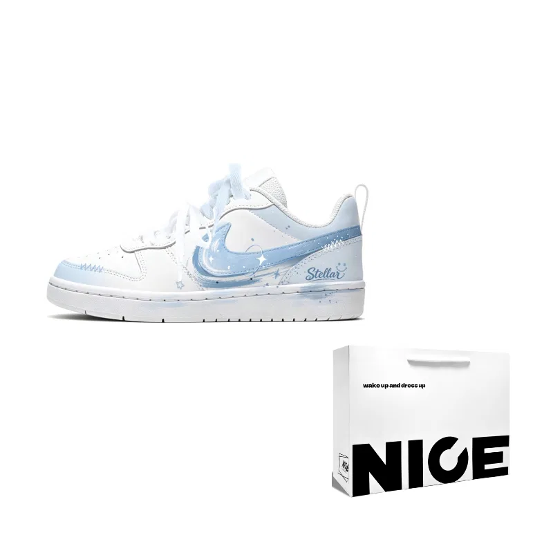 Детские кроссовки для скейтбординга Nike Court Borough Low Blue/White