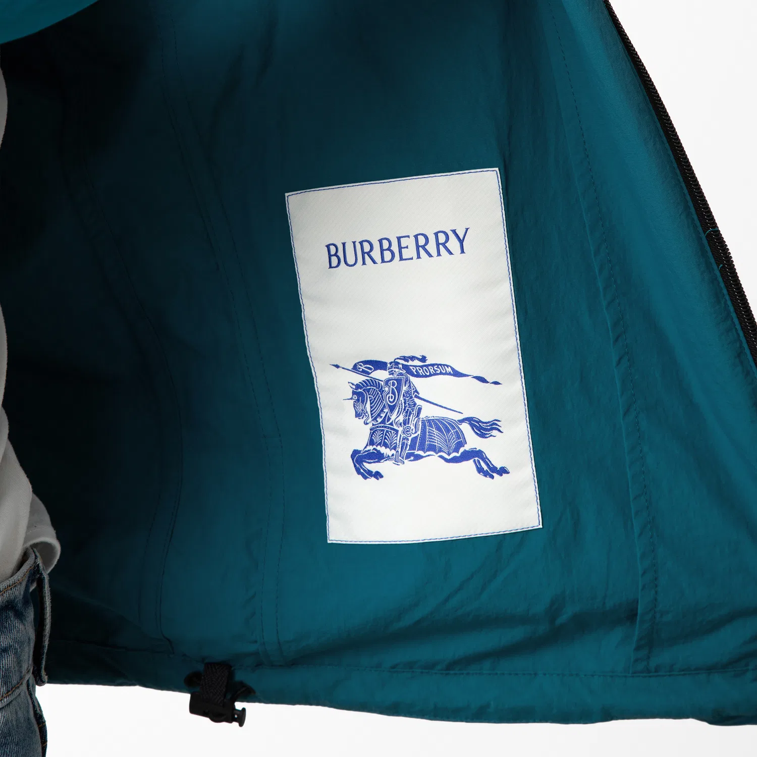 Куртка из смесового хлопка EKD Cotton Blend Jacket Burberry, Kingfisher — фото 3