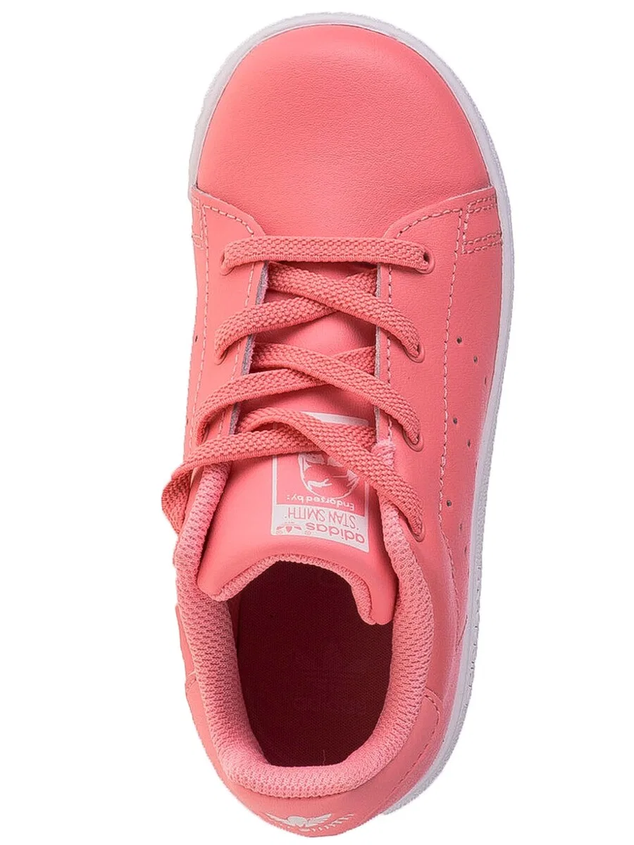 Кроссовки ADIDAS ORIGINALS 'adidas Stan Smith EL K' розового цвета — фото 4