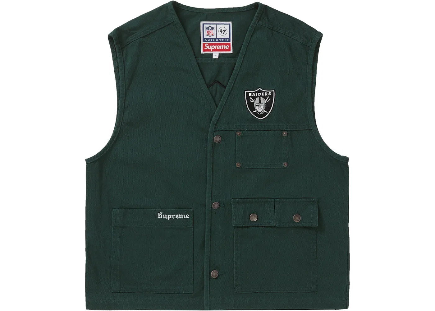 Мужской джинсовый жилет Vest Supreme, Dark Green