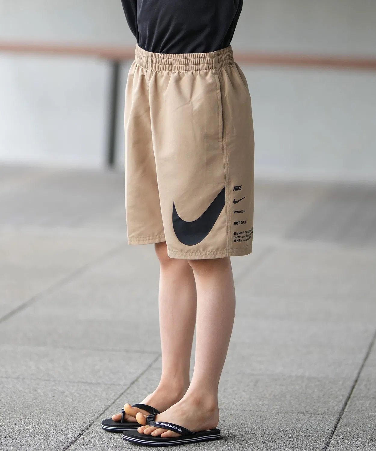 Детские плавки с графическим принтом, Graphic Spec 7 NIKE, Beige