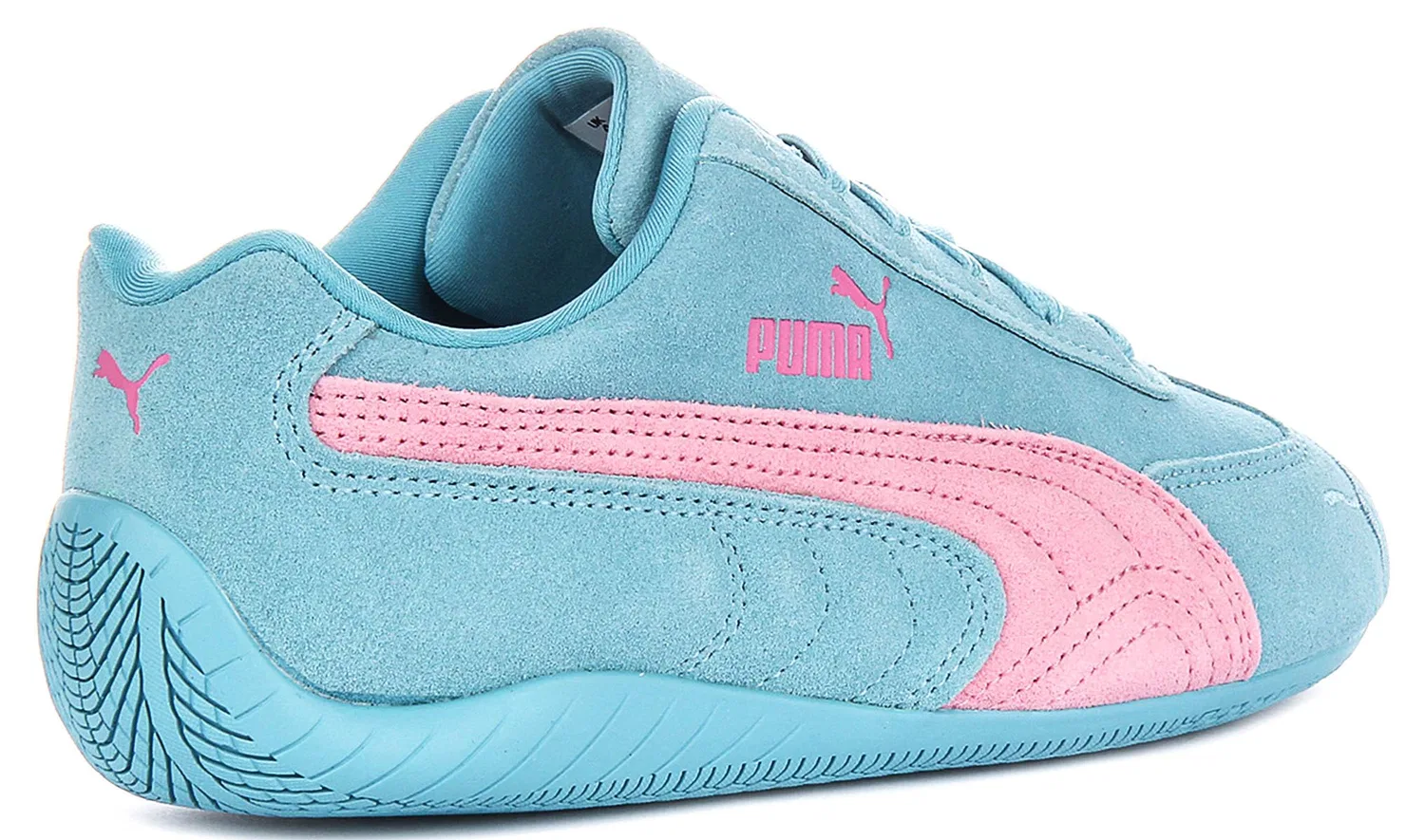 Детские кроссовки для мальчиков с низким профилем Speedcat Og Jr PUMA, Blue And Pink — фото 3
