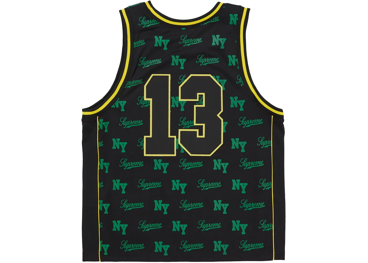 Мужская баскетбольная джерси с монограммой Supreme Mitchell & Ness, Black — фото 2