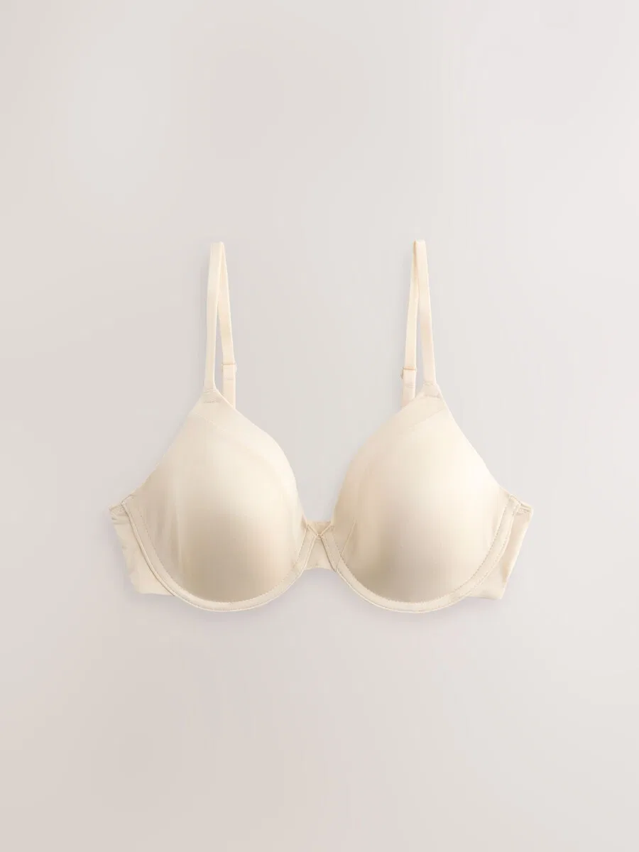 Бюстгальтер Next T-shirt Bra 'Ultimate Comfort' в кремовом, коричневом и ржаво-красном цветах — фото 4