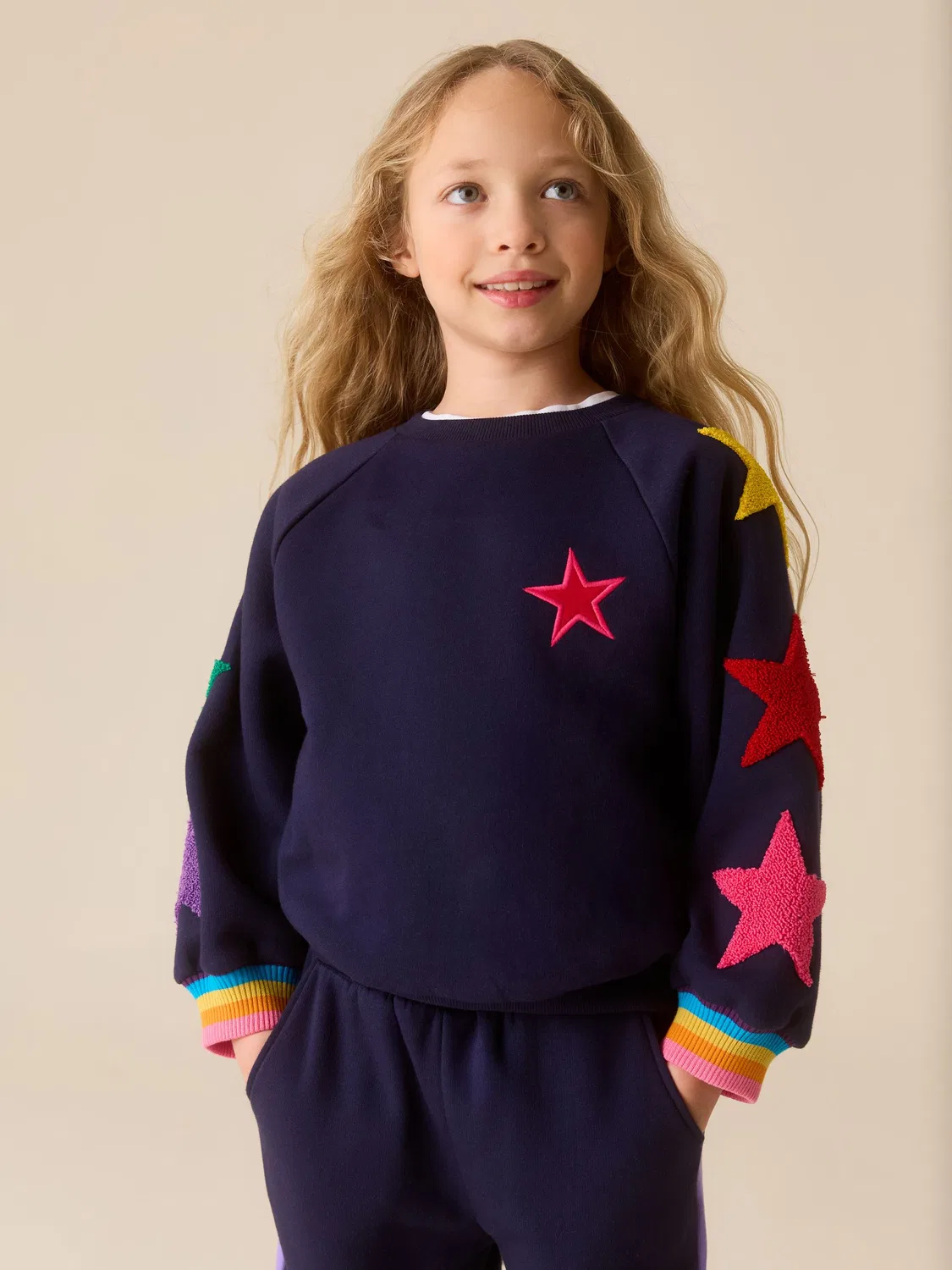 Спортивный костюм Rainbow Boucle Stars Little Bird by Jools Oliver, разноцветный — фото 4
