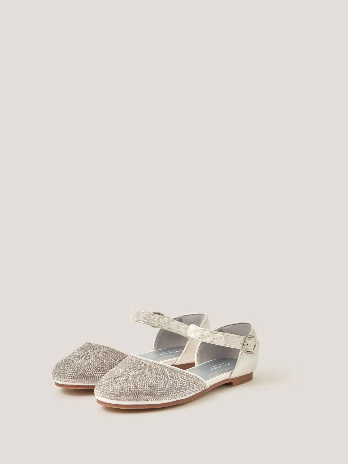 Туфли лодочки с диамантами Monsoon Silver