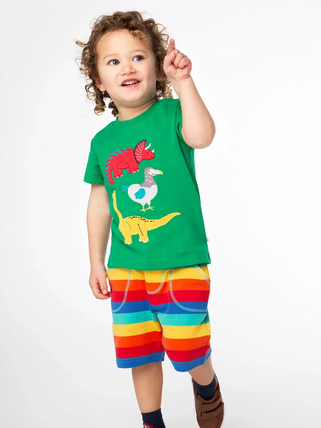Детские шорты в полоску Frugi, Multi — фото 2