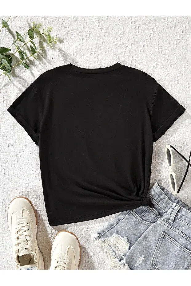 Детская футболка для девочек с принтом Kuromi Let'S Wear, Black — фото 2