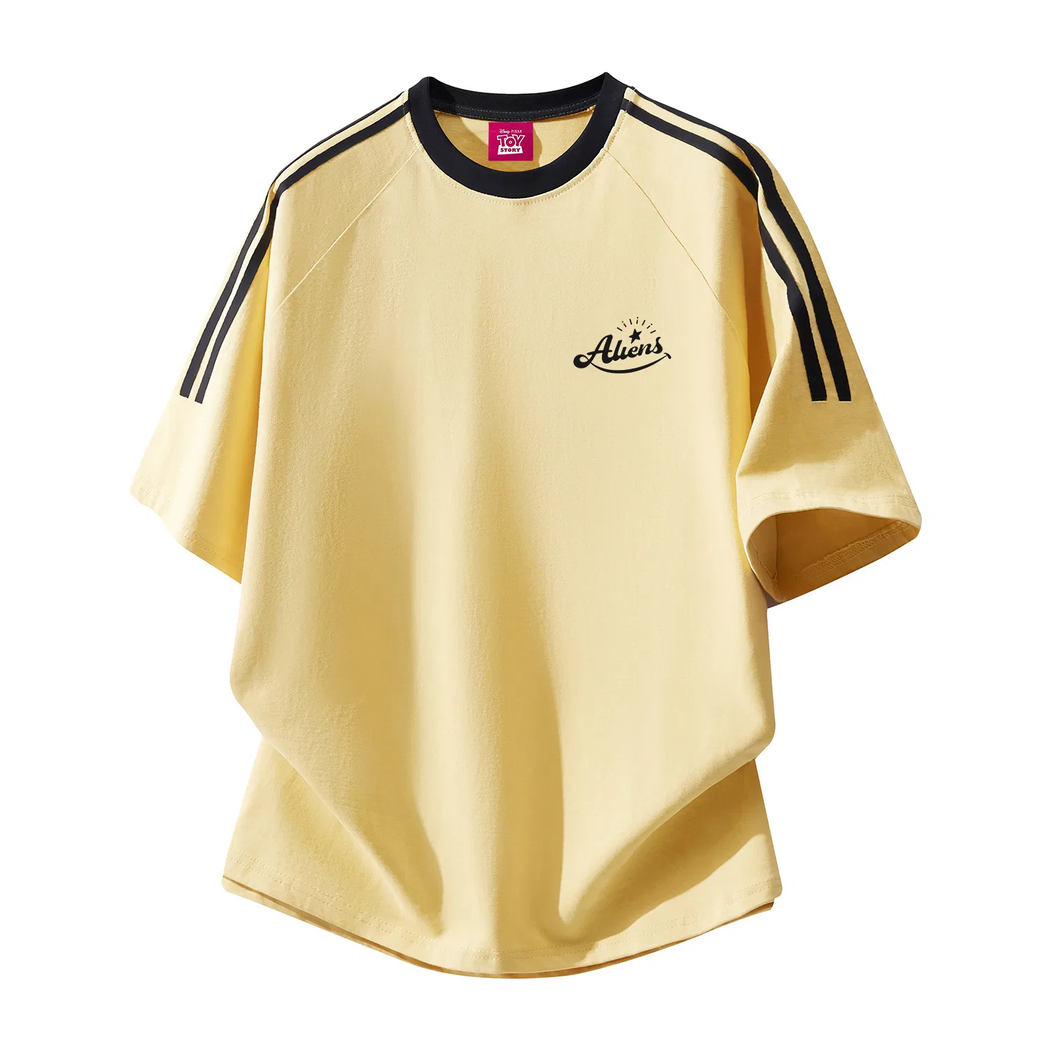 Детская футболка с принтом Disney Unisex Crew Neck Thin Straight Fit, Yellow