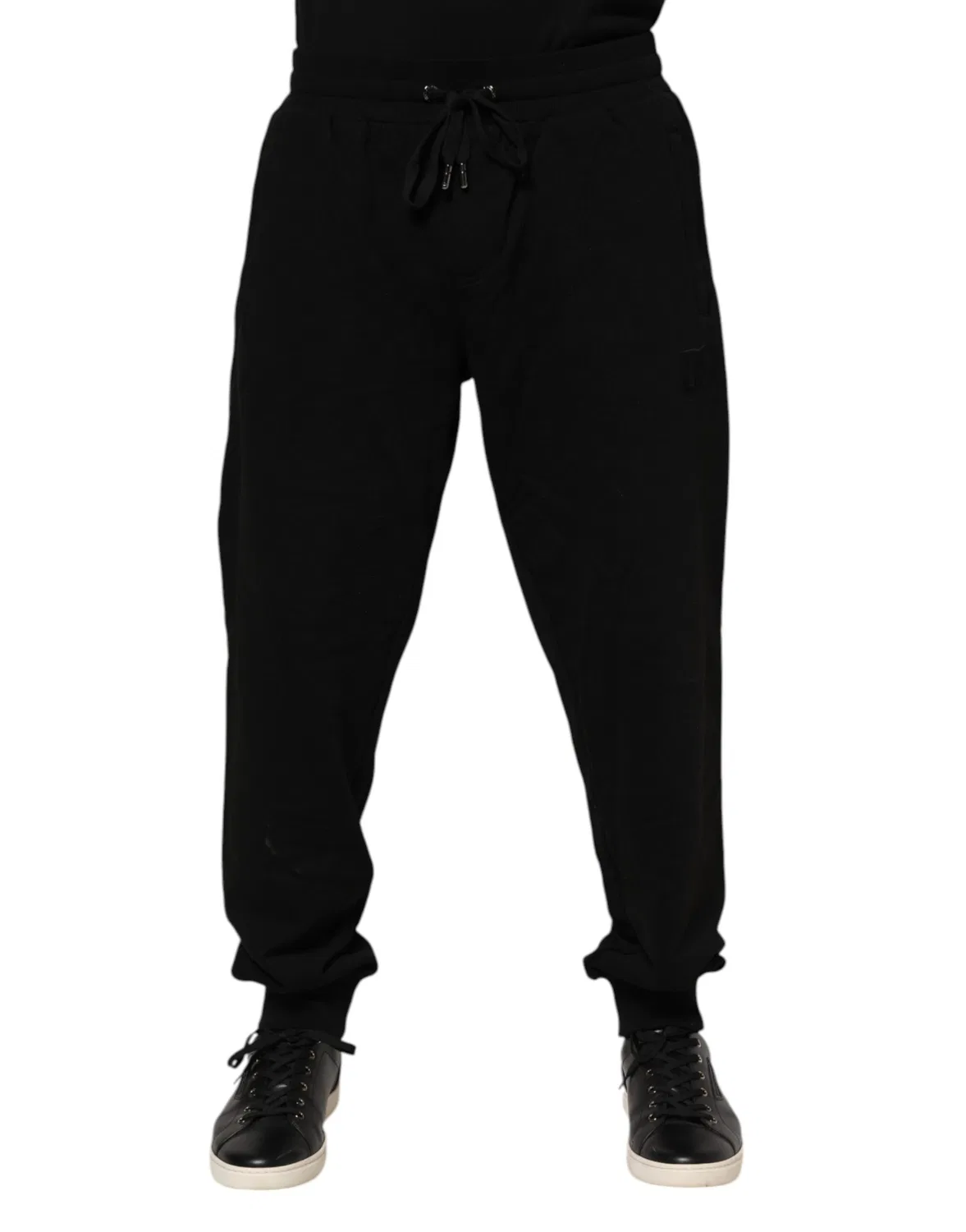 Мужские спортивные штаны на шнурке с логотипом Jogger Pants Dolce & Gabbana, Black