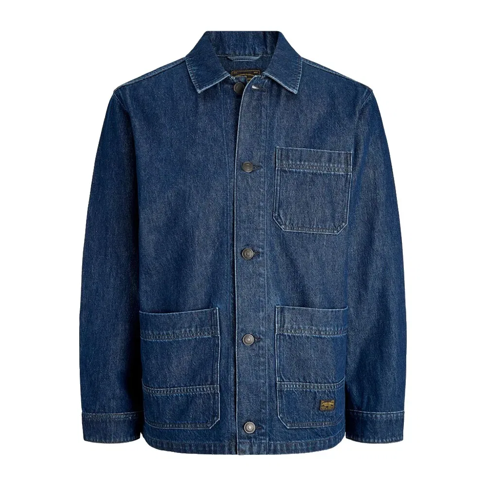 Детская джинсовая рубашка для мальчиков с длинным рукавом Jack & jones, Blue — фото 3