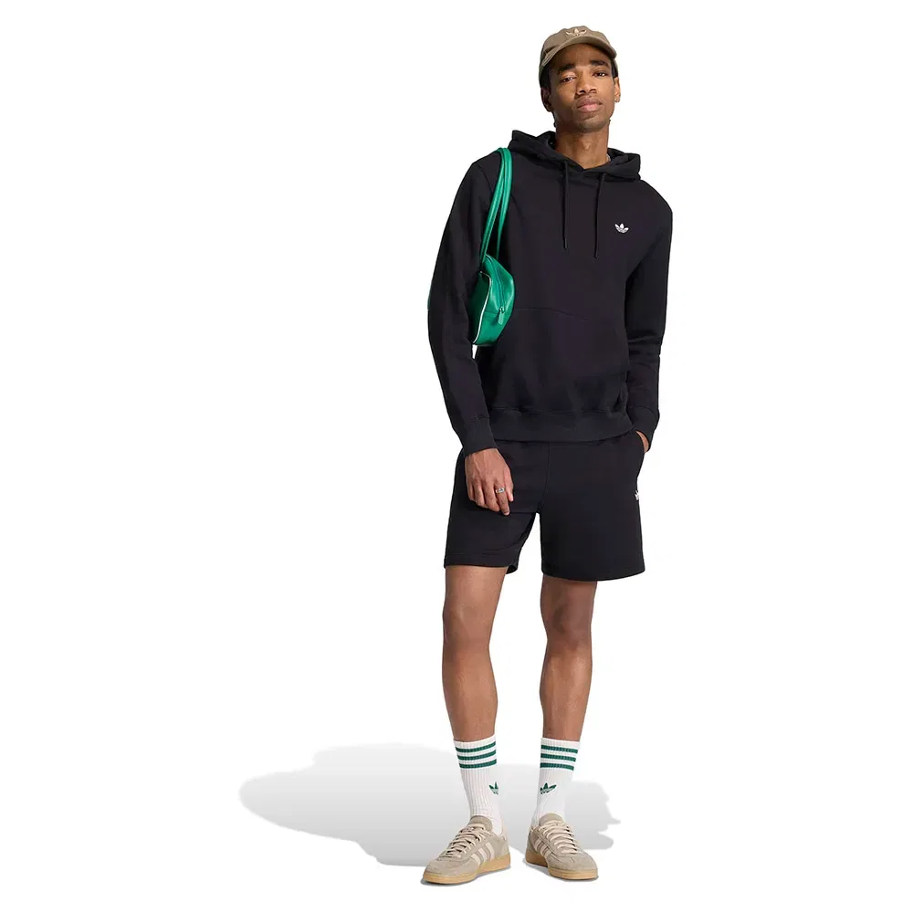 Шорты флисовые Trefoil Essentials Adidas Originals, черный — фото 4