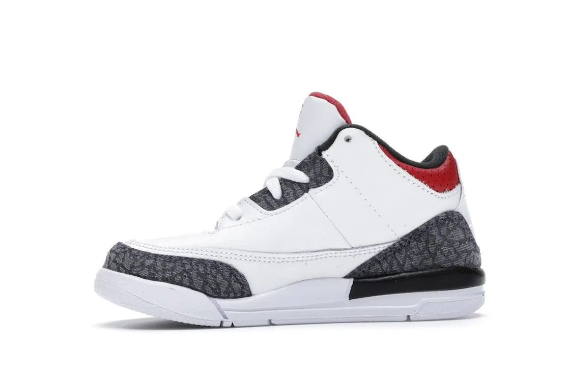 Детские кроссовки Lifestyle Jordan 3 Retro Jordan, White/Fire Red-Black — фото 3