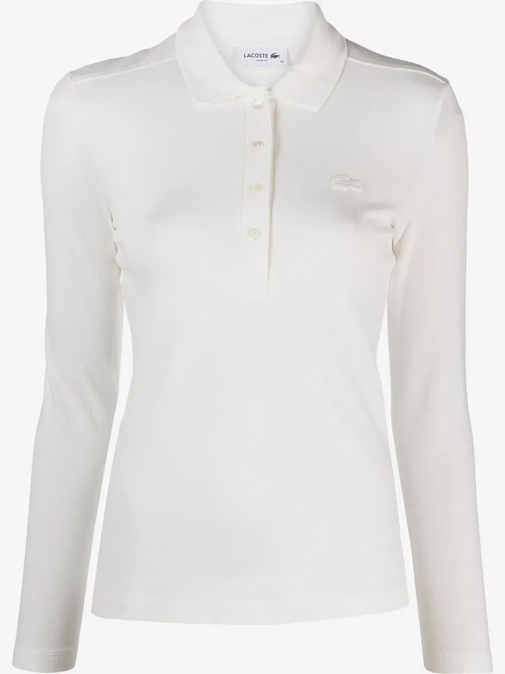 Рубашка поло Lacoste, белый, из ткани пике