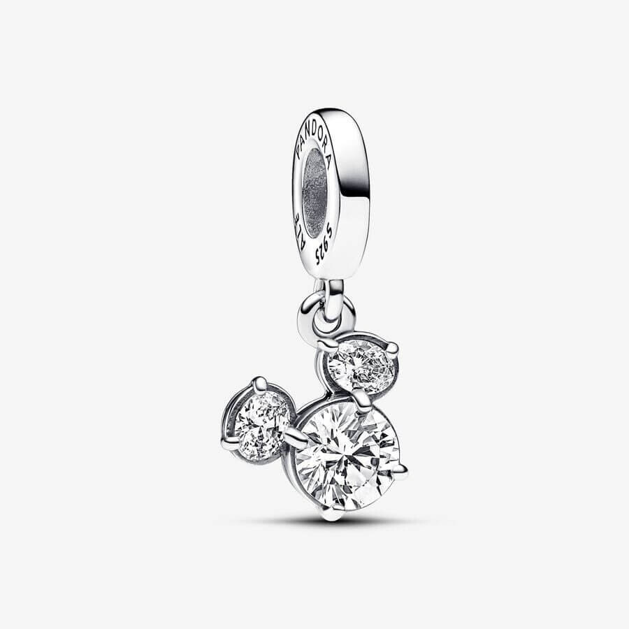 

Шарм-подвеска Pandora x Disney Mickey Mouse Sparkling Head Silhouette, серебро
