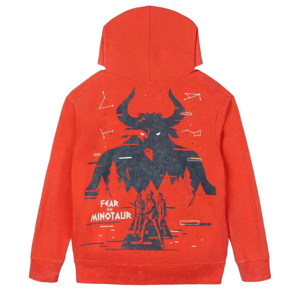 Детское худи с принтом Percy Jackson and the Olympians Disney Bright Orange — фото 2