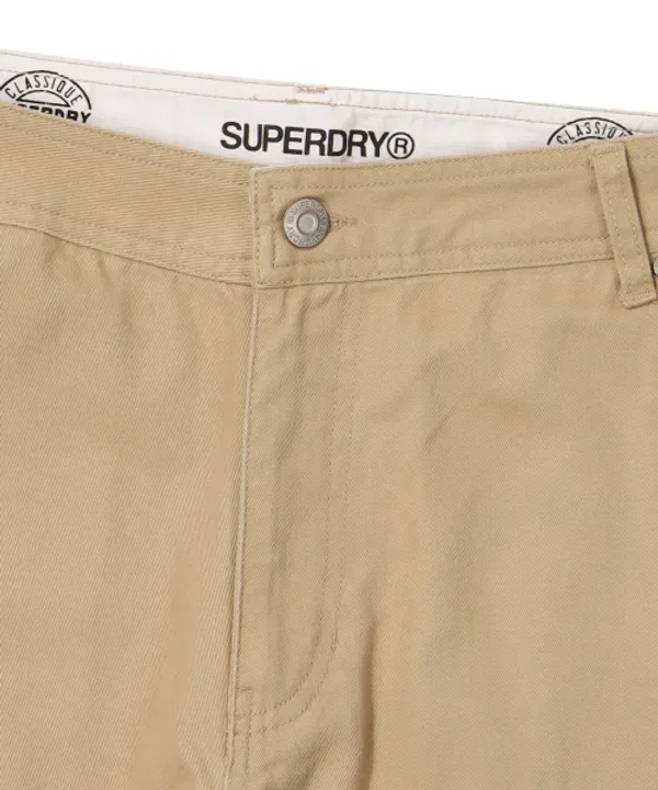 Брюки прямые карго из вельвета Superdry, бежевый — фото 3