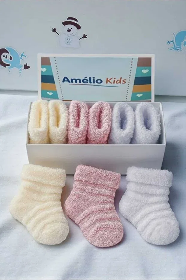 Детские носки для новорожденных девочек хлопковые Amélio Kids, Multicolor — фото 2