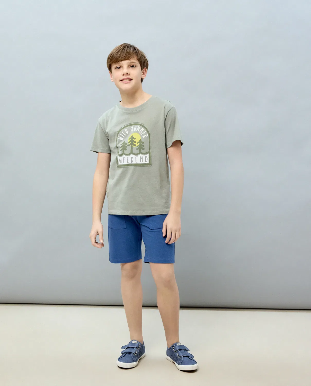 Детские шорты для мальчиков из пике Bermuda Fantasy Kids El Corte Inglés, Azul Marino