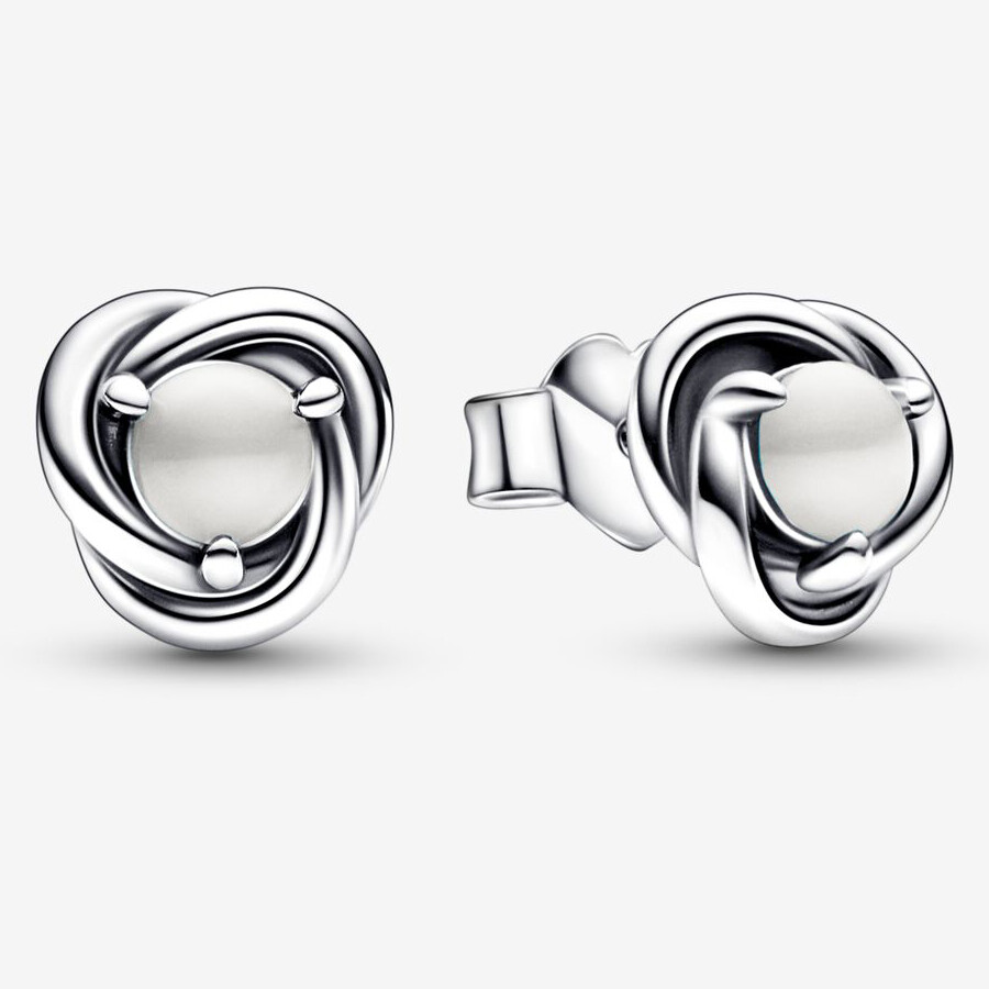 

Серьги Pandora June White Eternity Circle, белый