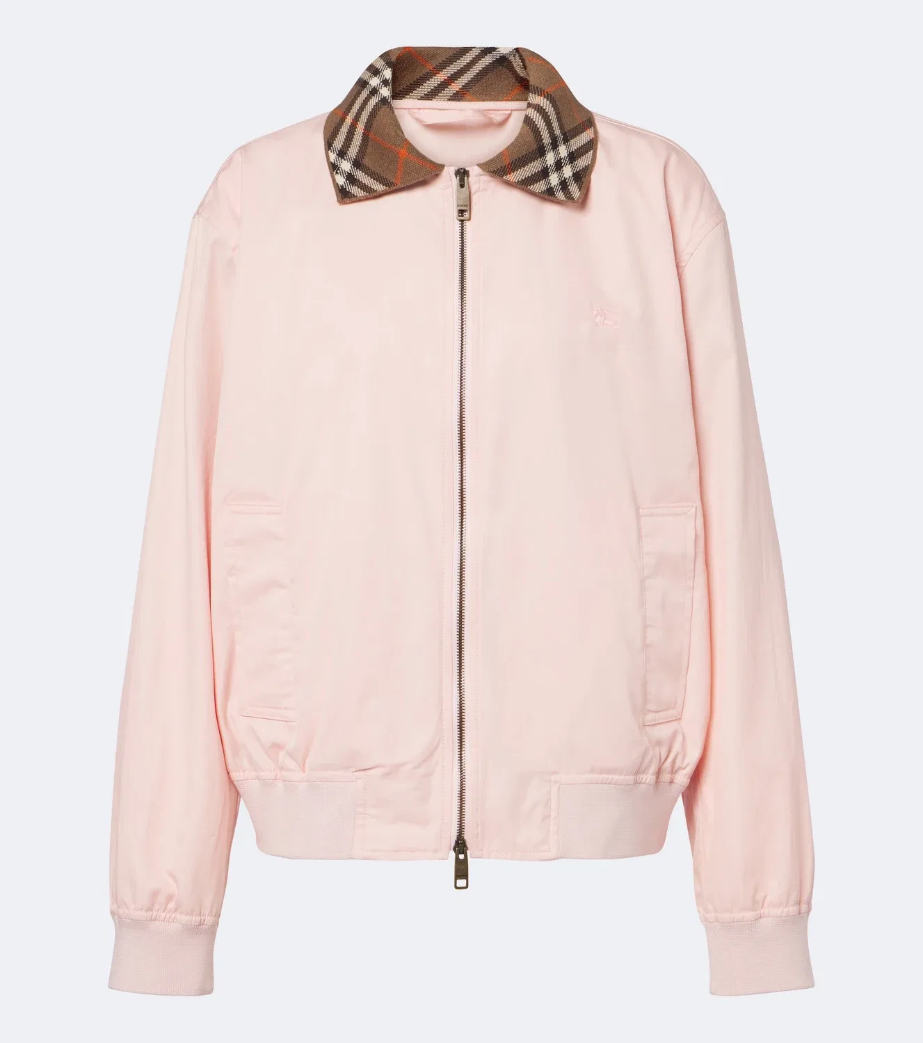 Бомбер из габардина Burberry, розовый