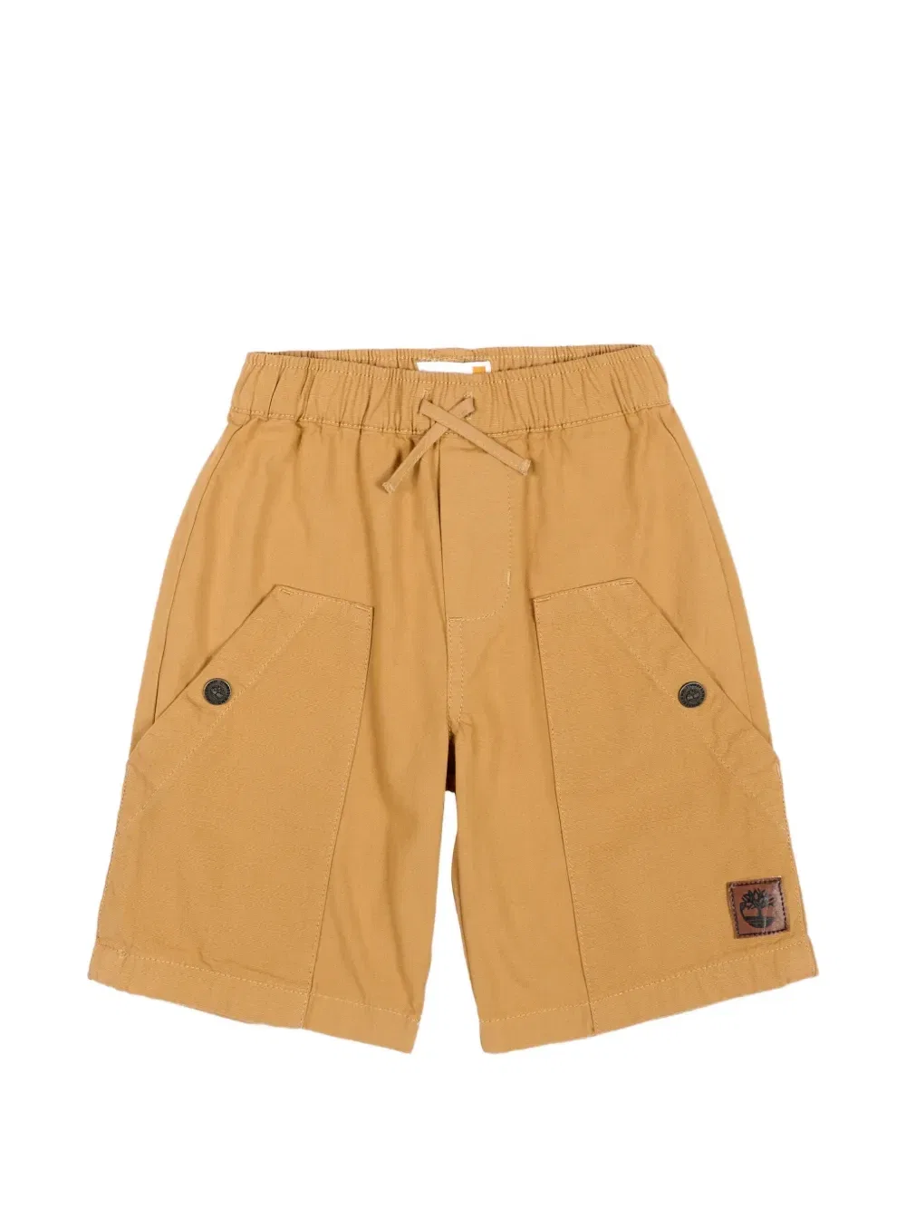 Шорты с нашивкой-логотипом и эластичной резинкой Timberland Kids, бежевый