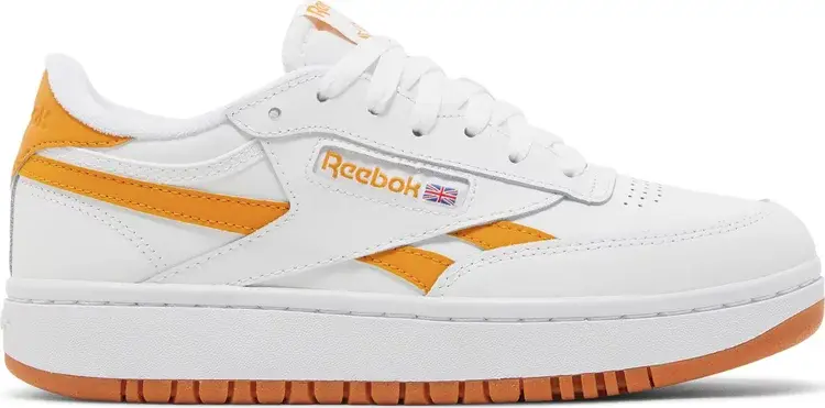 

Кроссовки wmns club c double revenge 'white bright ochre' Reebok, белый