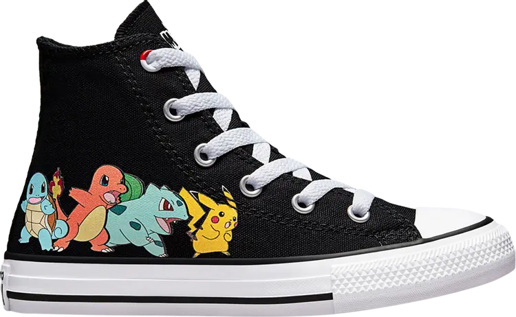 

Кроссовки Converse Pokemon x Chuck Taylor All Star High PS First Partners, черный