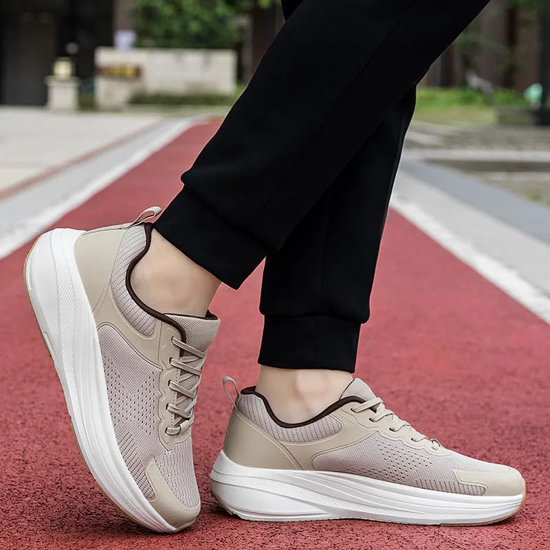 Кроссовки Diruite Fashion 2025 для мужчин, обувь для активного отдыха, баскетбольные кроссовки, беговые кроссовки, спортивная обувь, бежевый — фото 4