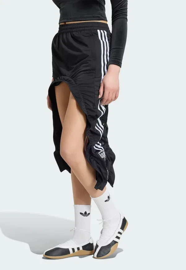 Юбка А-силуэта Adidas Originals, черный